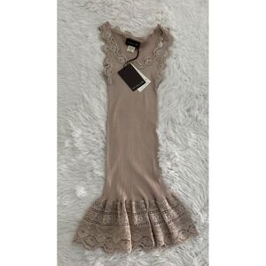 Nwt Rosemunde Silk Tank Top Wide Lace sz S